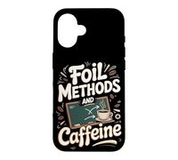 FOIL Methods and Caffeine Algebra Teacher Case for iPhone 16