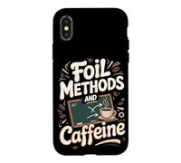FOIL Methods and Caffeine Algebra Teacher Case for iPhone X/XS