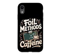 FOIL Methods and Caffeine Algebra Teacher Case for iPhone XR