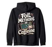 FOIL Methods and Caffeine Algebra Teacher Zip Hoodie