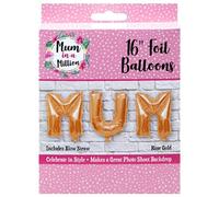 FOIL MUM BALLOON - 16" Rose Gold Party Decoration House Garden Backdrop Mothers