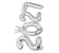 Foil Number Balloon Silver 32.28x14.96in for New Year