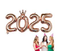 Foil Number Balloons 2025, Foil Number Balloons for 2025 | Party Decor Foil Balloons | Foil Balloon Numbers for Wedding, Holiday Parties, Friends Gathering, Party