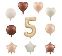 Foil Number Balloons - 40 Inch Caramel Cream Cartoon | Digital Caramel Cream Party Decor, Cute Birthday Foil Balloons, Number Balloon Supplies Shower For Theme, Cartoon, Kids, Adult