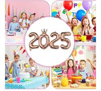 Foil Number Balloons for 2025 | New Year Decor Balloons Decorations,2025 Balloon Numbers for New Year Christmas Graduation Parties Decoration
