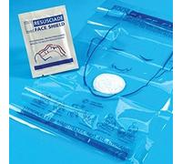 Foil Pack Resuscitation Face Shield ~Steroplast ~for Personal Protection Resuscitation ~ Quantity: 5 ~ Breathing Filter Pocket Size ~ CPR Barrier Rescue Mask CPR Mouth to Mouth Resuscitation