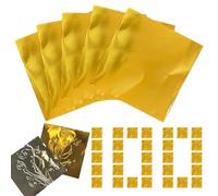Foil Paper - 3.94 Inch Sheet | Foil Craft Paper - 100 Pieces 200 g Extra Thick 70 Micron Gold Shiny for Scrapbooking Painting DIY Handmade Cards Stamping Art Projects