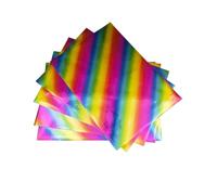 Foil Paper 50PCS A4 Size Hot Stamping Foil Toner Reactive Laser Engraving Letter Sheet Paper By Printer(Rainbow)