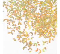 Foil Sequin Confetti - 30g Gold Star and Moon Confetti Mixed Metallic Glitter Foil Confetti for Birthday Party Wedding Festival or Celebration DIY Craft.