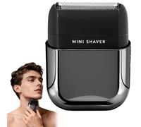 Foil Shaver,Portable Electric Razors for Men Mini Electric Shaver Wireless Charging IPX7 Waterproof Wet/Dry Use USB-C Charging 2H Battery Life Travel Shaver Facial Beard and Neck Trimmer