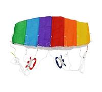 Foil Stunt Kite for Beginners - Easy to Fly Dual-Line Rainbow Kite for Beach & Park - High-Flying Outdoor Fun for Kids & Adults - Includes Travel Bag & Handles