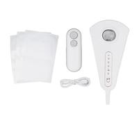 Foil Welding Device Portable 2 in 1 Bag Sealer with Tailor and Bottle Opener for Food Bags Snacks Kitchen Travel Camping Black (White)