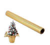 Foil Wrap for Potted Plants, 9 Meters Floral Roll Wrap, Waterproof Gold Florist Foil Wrap, for Christmas Birthday Wedding Bridal Graduation Mother's Day
