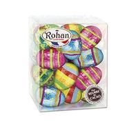 Foil-Wrapped Milk Chocolate Easter Eggs - Vibrant Colourful Egg Hunt Bulk Tub - 32 x 12.5g