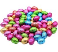 Foil Wrapped Mini Chocolate Easter Eggs 500g Bulk Bag - Approx 100 Colourful Assorted Eggs - Party Treats Egg Hunt Kids Sharing Easter Basket Fillers