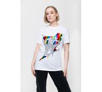 Foiled Holographic Bolt T Shirt David Bowie White M