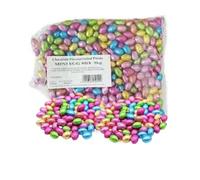 Foiled Milk Chocolate Eggs with thank you sticker - Bulk Buy 3kg - 600 Mini Eggs - Easter Egg Hunt for Kids Adults 2025- Easter Parties & Schools