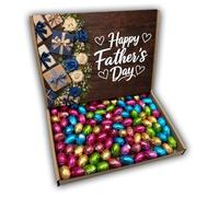 Foiled Mini Eggs Fathers Day Chocolate Gift Box Hamper (KRAFT FATHERS DAY FRONT)