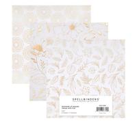 Spellbinders Vellum Paper 6 x 6 with foil, Various, ONE