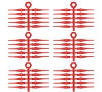 Foilswirl 6 Set (10 Pcs/Set) 2ba Electronic Dart Tips Plastic Dart Tips - Universal Plastic Soft Tip Points(Red)