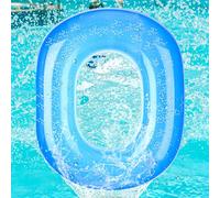 Foilswirl Inflatable Pool Floats Number, 20 Inch Blue Number 0-9 Giant Pool Birthday Party Decorations Balloon for Summer Graduation Party Supplies Indoor Outdoor Backdrop Decor (Number 0)