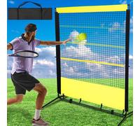 Foilswirl Tennis Rebounder Net, 6 x 6.7ft, Yellow & Black, Metal Frame, Versatile Training Tool for Tennis, Baseball, Softball, Lacrosse, Hockey