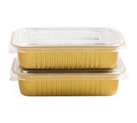 FoilTrust 1000 Packs Food Delivery Containers, Aluminum Take Out Contaniners with Lids, Disposable Food Containers, Bulk for Restaurants, Catering, Stackable for Storage(PP Cover, 184/25 fl oz)