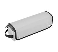Foiosoh 2-in-1 Curling Iron Travel Case with Heat Resistant Pad Hair Tools Organizer Storage Bag for Hot Tools Curling Iron Flat Irons Hair Volumizer Styler, Lightgrey