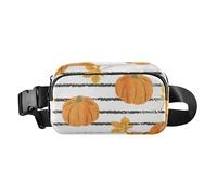 Foiosoh Autumn Harvest Pumpkins Fanny Pack for Women Men Teens Waterproof Fanny Pack with Adjustable Strap for Travel Shopping Running Autumn Harvest Pumpkins Orange, Autumn Harvest Pumpkins Orange, 1