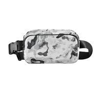 Foiosoh Camouflage White Cute Crossbody Bag Waist Packs for Women Men Teens Multipurpose Cross Body Bag Belt Pack with Adjustable Strap for Travel Shopping Running, Camouflage white, One Size
