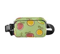 Foiosoh Cherry fruit Fashionable Waist Bag Fanny Pack for Women Men Teenagers Large Capacity Sling Chest Bag with Adjustable Strap for Shopping Sports Work, Cherry fruit colorful, One Size