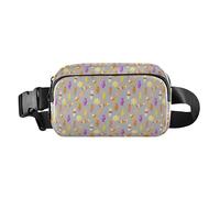 Foiosoh Cute Candy Pattern Fashionable Fanny Waist Pack for Women Men Teens Multipurpose Crossbody Sport Bag with Adjustable Strap for Shopping Sports Work, Colorful Cute Candy Pattern, One Size