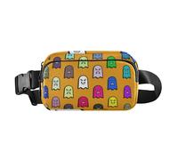 Foiosoh Fashion Devil Emotions Colorful Waist Bag for Women Men Teens Large Capacity Travel Wallet with Adjustable Shoulder Strap for Travel, Holiday, Running, Emotions, Colorful Devil's Emotions, 1