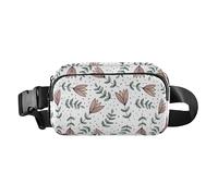 Foiosoh Fashion Natural Flower Fanny Pack for Women Men Teens Shoulder Bag Water Resistant Waist Bag Anti-theft Waist Bag with Adjustable Strap for Travel Gym Work, Nature Flowers Wallpaper, 1 size