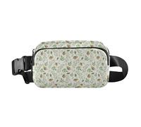 Foiosoh Green Pine Leaf Fashion Fanny Pack for Women Men Teenagers Waterproof Waist Pack with Adjustable Strap for Travel Running Hiking Green Pinion Leaf 1 Size, Green Pinion Blade, 1 size
