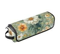Foiosoh Hair Tool Travel Bag with Heat Resistant Pad Waterproof Hair Tools Travel Organizer for Flat Iron Hot Tools and Haircare Accessories, Pansy Carnation Green