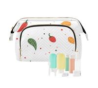 Foiosoh Helicopter Camouflage Green Makeup Bags Lightweight Travel Makeup Bags Jewelry for Travel Set, Guitar & Chili White, 1 Size, Cartoon, Guitar and chili white, 1 size, cartoon, Guitar and chili