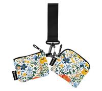 Foiosoh Lily Of Valley Hyacinths White Dual Wristlet Wallets for Women Small Detachable Business Card Holder with Keychain for Men Women 2 Packs, Lily of Valley hyacinths white, One Size, Modern