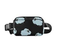 Foiosoh Lovely and Cute Repetitive Sheep Waist Bag for Women Men Teens with Adjustable Strap for Travel Holiday Running Repeat Beautiful Sheep 1 Size, Repeat Beautiful Sheep, 1 size