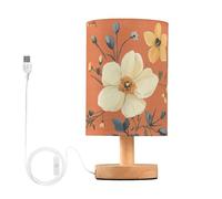 Foiosoh Night Lamp Aesthetic Fall Small Flowers Terracotta Night Lights for Adults Porch