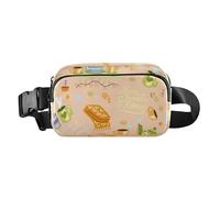 Foiosoh Scandinavian Style Fashion Fanny Pack Waist Bag for Women Men Water Resistant Croose Body Purse with Adjustable Strap for Cycling Hiking Gym, Scandinavian Style Hygge Pattern, One Size