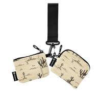 Foiosoh Wilderness View Beige Women's Change Wallet Card Cases Large Capacity Credit Card Wallet Organizer with Zipper Pocket for Women Men 2 Packs, wilderness view beige, One Size, Modern