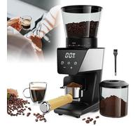 Foirtoevu Conical Burr Coffee Grinder Electric, Bean, with 30 Precise Settings for 1-12 Cups, with LCD Screen Display, Touchscreen, Anti Static, For Espresso/Drip/Brew/Cold Brew/French