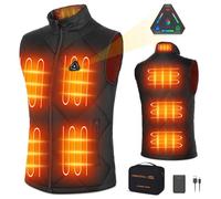 Foiueyga Mens Heated Gilet with Battery Pack Included Heated Jacket Gilet for Motorcycle Camping Skiing, XX-Large
