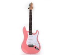 Fojill 39" Electric Guitar Phoenix Body Maple Neck Rosewood Fingerboard with Gig Bag (Pink)