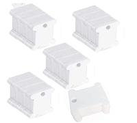 Fokanlo Large Quantity 700 Pieces Plastic Floss Bobbins for Cross Cotton Thread Craft DIY Sewing Storage, Thread Organizer Holder, Embroidery Thread Cards Cross Stitch Bobbin, White