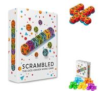 Fokayo Scrambled Dice Word Game for 1-5 Players, Brain Exercise Party Game, Fun Family Board Games Educational Vocabulary Building, for Parties Travel and Family Games Nights (1Pcs)
