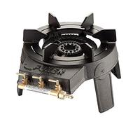 Foker Cast Iron Gas Wok Burner, 7 litres - Schwarz High Output Gas Burner with Triple Rings, 3 Valves for Independent Operation | Cooking Equipment