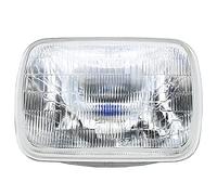 fokes H6054 Super Vision Halogen Headlights for Low and High Beam, 7 Inches / 178 mm, Square, Compatible with Trucks, Commercial Vehicles, Tractors, and Work Vehicles