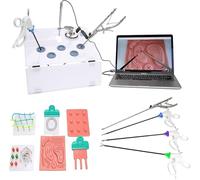 FOKH Laparoscopic Simulated Training Box Kit, Complete Surgery Training Set Includes Instruments and Accessories, for Medical Doctor and Students